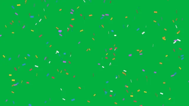 Colorful Confetti Green Screen preview