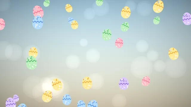Easter Pastel Eggs Falling preview