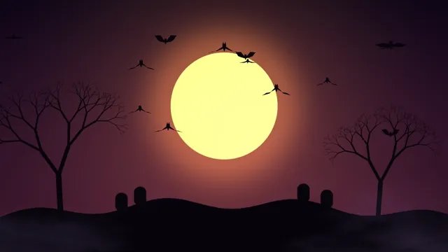 Halloween Full Moon With Bats preview