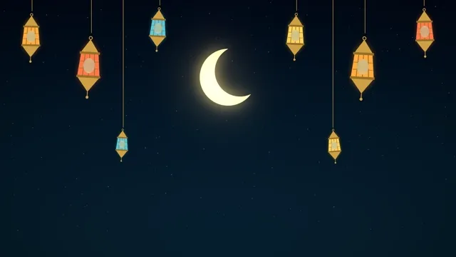 Ramadan Lanterns and Crescent Moon preview
