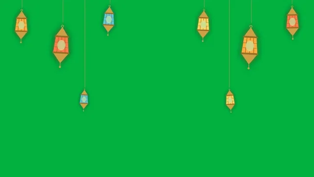 Ramadan Lanterns Green Screen preview