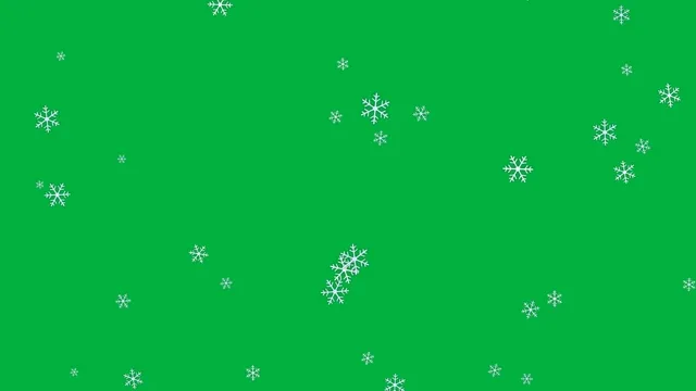 Snowflakes Green Screen preview