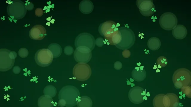 St. Patrick's Day Falling Shamrocks preview